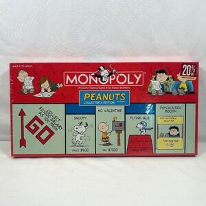 NEW SEALED 2002 Monopoly Peanuts Collectors Edition Game Snoopy Charlie Brown